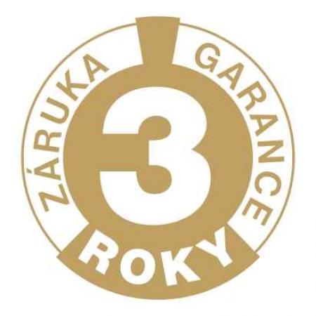 predĺžená záruka z 2 na 3 roky na vybrané značky